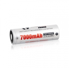 Lumintop 26800 7000mAh Rechargeable Lithium Ion Battery Flat Top