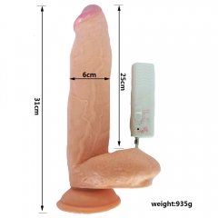 12.1 inch Huge Dildo Vibrator With Suction Cup Big dildos Vibration larger Dong Soft Penis vibrating Massager Sex Toys