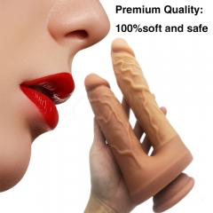 HOWOSEX Double Dildo Silicone Penis For Women Big Cock With Strong Suction Cup Female Masturbator Adult Sex Toy Dick Skin Feeling Dildos