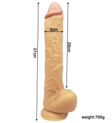 HOWOSEX Super Long Dildo Big Dick Horse Huge Penis Extra Long Realistic Dildo Hands free play Lesbian Butt Plug Stimulator Sex Toys for Woman