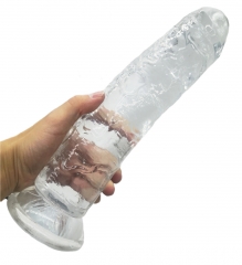 HOWOSEX Soft Huge Long Jelly Dildo Anal Butt Plug Realistic Penis G-spot Orgasm Sex Toys for Woman Strong Suction Cup Dildo Toy for Adult Erotic