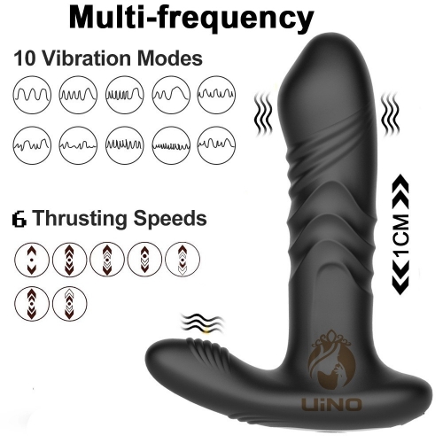 HOWOSEX Prostate Massager  Telescopic Vibrating Butt Plug Anal Vibrator Wireless Remote Sex Toys for Women Ass Anal Dildo Men Buttplug