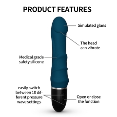 HOWOSEX 10 Modes Strong Vibrator realistic dildo Adult Sex Toys Soft Silicone G-spot Dildo Realistic Penis Clitoral Stimulator Female Masturbator Vibr