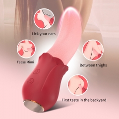 HOWOSEX LICKLIP Sucker Tongue Licking Vibrator with Sucking Cup Nipple Massager Clitoris Stimulator Sex Toys for Women 18+