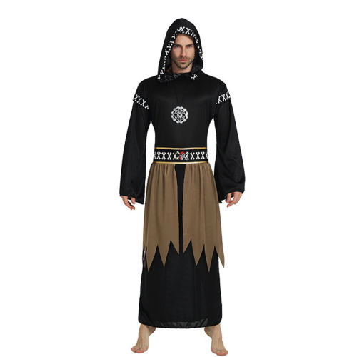 Men Priest Cosplay Costume Halloween Cosplay Uniform PQ972