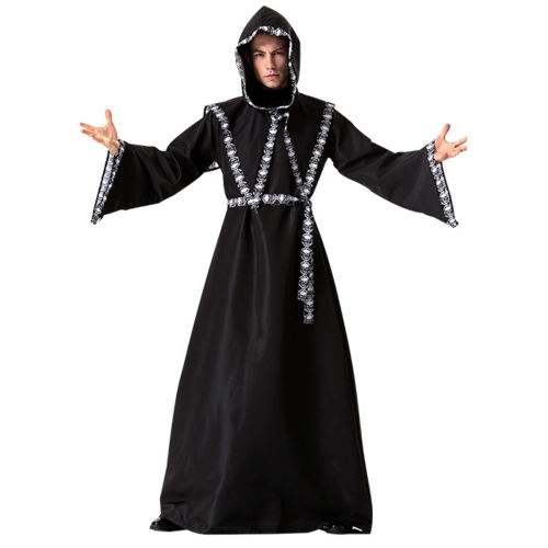 Halloween Priest Cosplay Costume Men Cosplay Pastor Outfit PQ13004