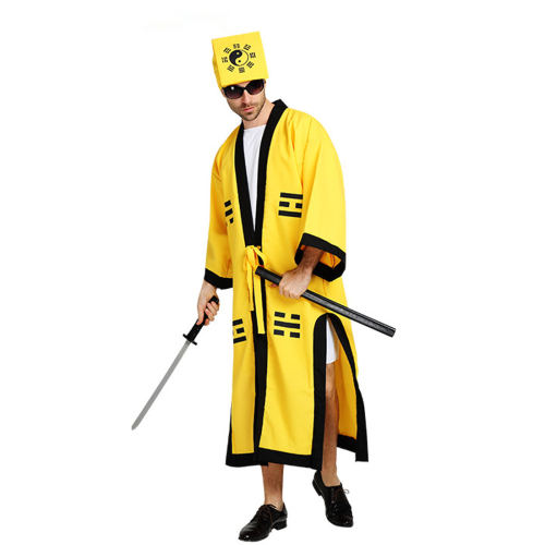 Men Taoist Priest Cosplay Costume Halloween Cosplay Uniform PQ992