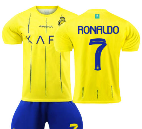 7 Cristiano Ronaldo Al Nassr FC Soccer Jersey Riyadh Kit CR Football Fan Apparel PQ53946