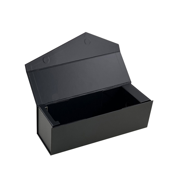 Wine Single Bottle  Black Magnetic Gift Box