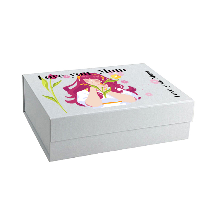 Mother's Day Wholesale L Square Deep White Magnetic Gift Box