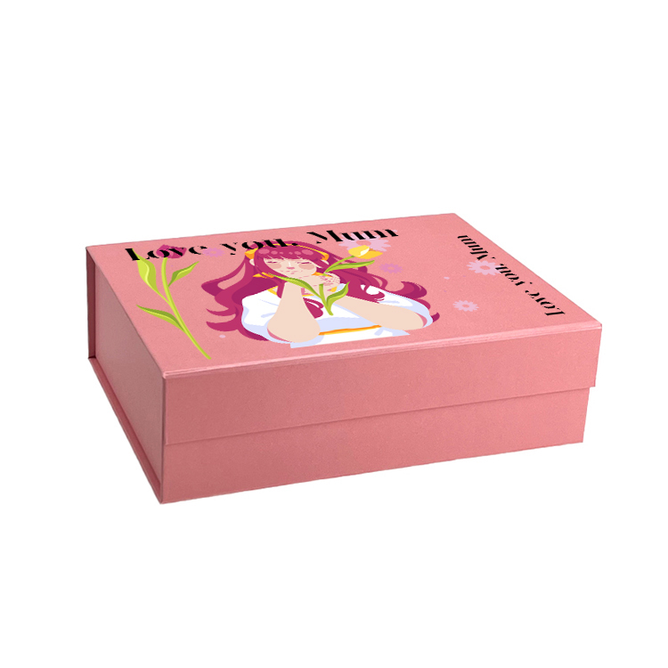 Mother's Day Wholesale A5 Shallow Pink Magnetic Gift Box