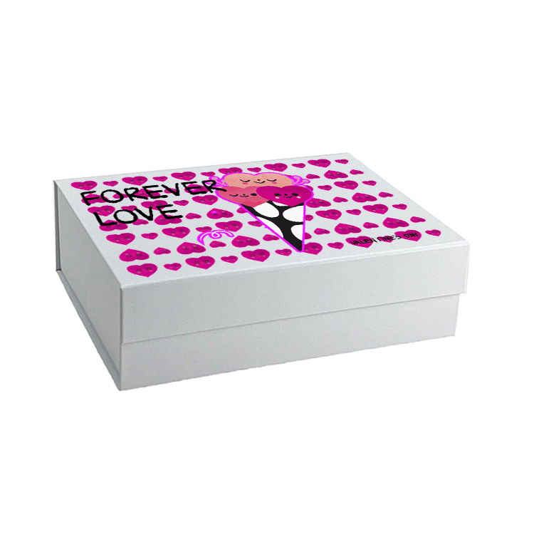 Valentine's DayWholesale L Square Deep White Magnetic Gift Box