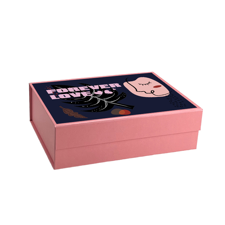 Valentine's Day Wholesale A5 Shallow Pink Magnetic Gift Box