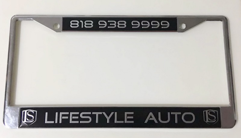 Standard Metal License Plate Frames, Custom License Plate Covers