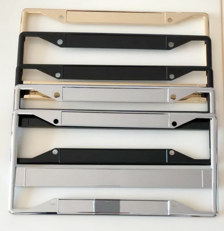 Standard Metal License Plate Frames, Custom License Plate Covers