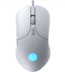 INPHIC B1 Wired PC Mouse, 3200DPI Adjustable & 6 Programmable Buttons, Silent Click, Optical Tracking, Streamlined Mouse for PC Laptop Computer Working and Gaming, White
