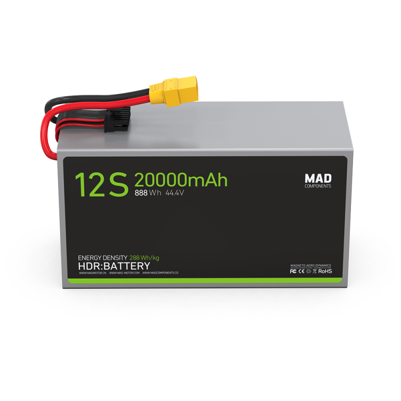 12S 20Ah High Power Density Light Weight Drone Solid State Lithium Battery