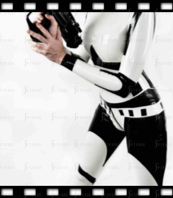 Latex Catsuit Cosplay Wear Unisex Cool Slim Fitted Back 3way Zip Customized 0.4mm