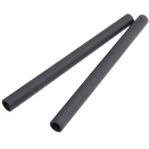 CAMVATE 17cm Length 15mm Carbon Fiber Rod for DLSR Rigs Camera Cage Tripod Mount