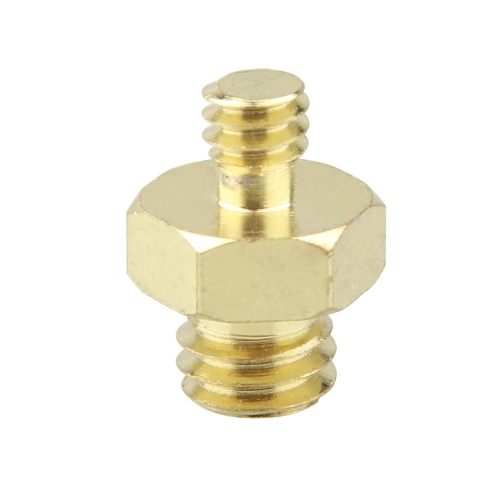 CAMVATE Double Male Threaded Screw Adapter 1/4" to 3/8" Convert Adaptor Hexagon