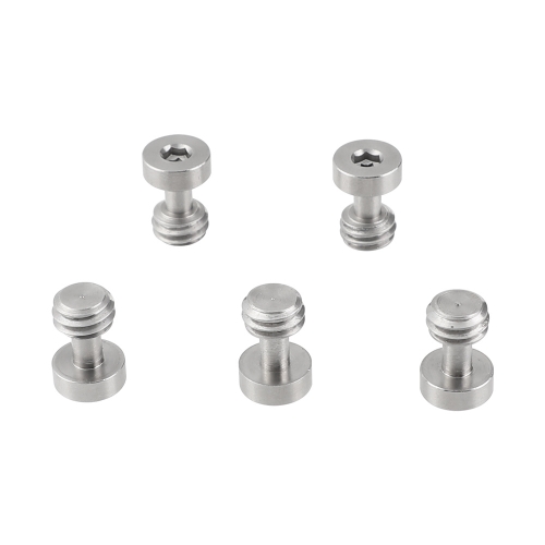 CAMVATE 3/8" Male Thread Screw Adapter With Hexagon Socket Head For Grooved Baseplate (5 Pieces)