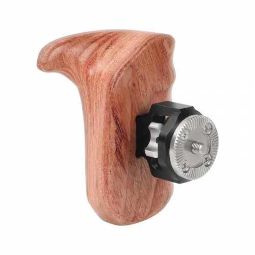 CAMVATE Wooden Hand Grip With M6 ARRI Rosette Mount (Left)