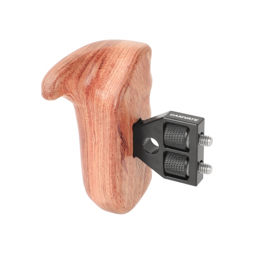 CAMVATE Wooden Handle Grip Left Side For DSLR Camera Cage (Brazilian Wood)