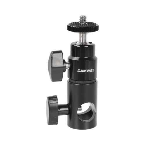 CAMVATE Light Stand Mount And 1/4''-20 Mini Ball Head