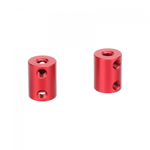 CAMVATE Standard 15mm Micro Rod 20mm Long With 1/4"-20 Thread Holes (Red 2 Pieces)