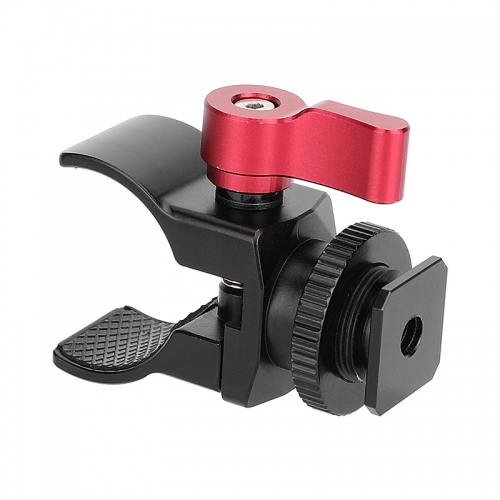 CAMVATE Crab Clamp with Shoe Mount Adapter for Shotgun Microphones