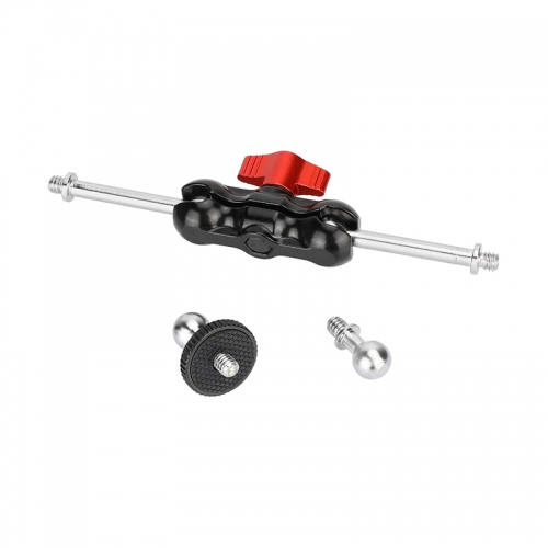 CAMVATE 1/4"-20 Mini Ball Head Extension Arm (Red Lever)