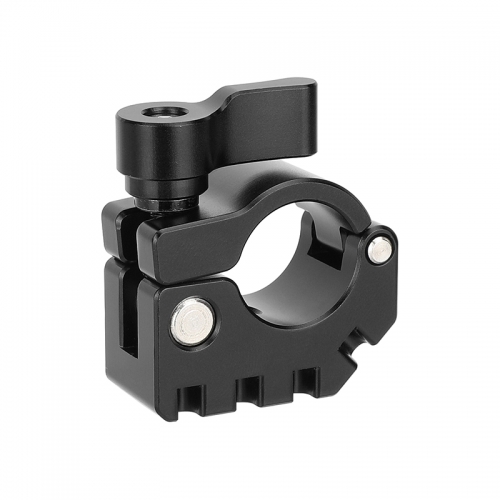 CAMVATE  19mm Rod Clamp with Anti-Twist Mount (Black Locking Lever)