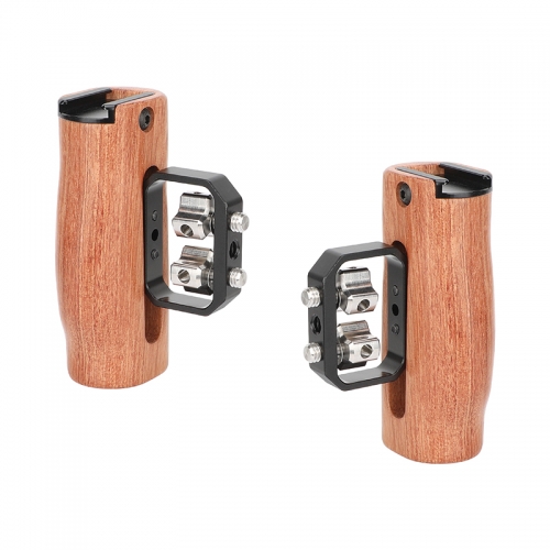 CAMVATE Wooden Handgrip with 1/4"-20 Thumbscrews (A Pair)