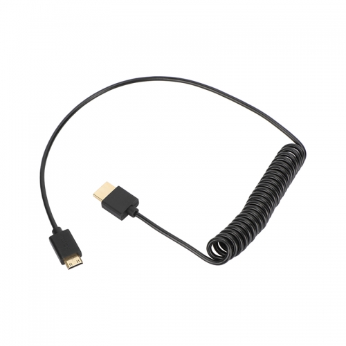 CAMVATE 4K High-Speed Mini-HDMI to HDMI Coiled Cable