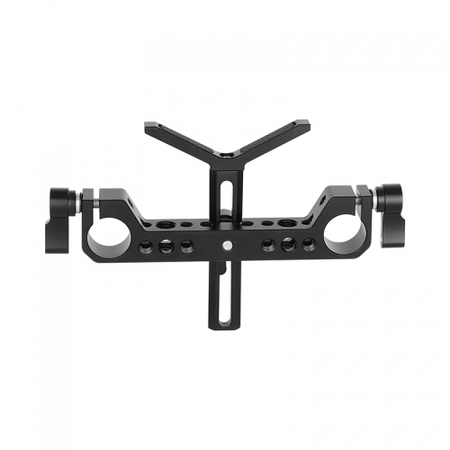 CAMVATE 19mm Studio Rod Clamp with Y-Shaped Lens Support