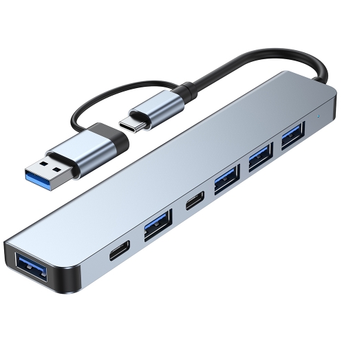 CAMVATE USB Type-C Type-A 7-in-1 Docking Station Multiport Adapter