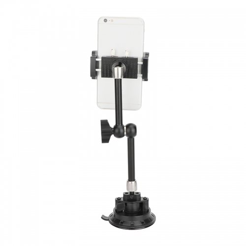 CAMVATE Suction Cup Mount with 9.8" Magic Arm and Smartphone Clamp
