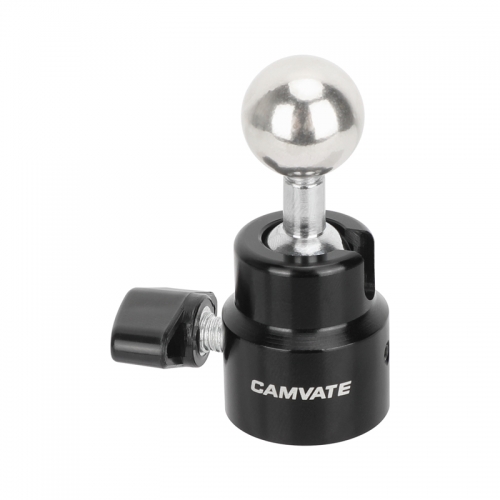 CAMVATE 17mm Ball to 1/4"-20 Thread Mini Ball Head Mount