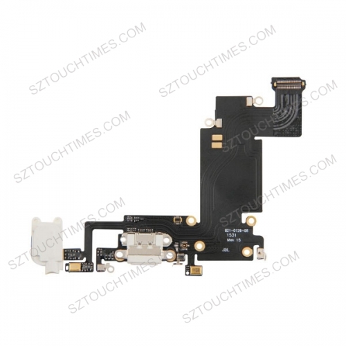 Charging Port Flex Cable for iPhone 6s Plus (White/Grey)