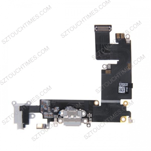 Charging Port Dock Connector Flex Cable for iPhone 6 Plus (Grey/White)