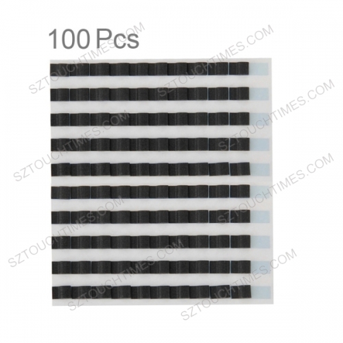 100 PCS for iPhone 6 Home Key Iron Buckle Conductive Cotton Pads Sticker