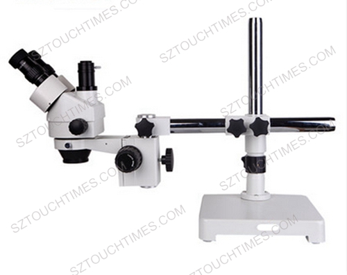 Magnification 7X-45X-90X Trinocular Continuous Zoom Stereo Microscope with Universal support direction