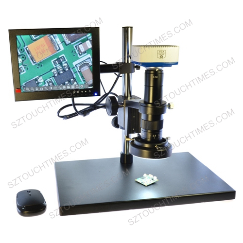 Full kit 1920 * 1080 FULL HD Digital Zoom Vedio Microscope with 8inch display & LED Light