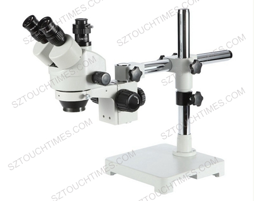 0.7X-4.5X Continuous Zoom Trinocular Vedio Microscope with universal direction arm