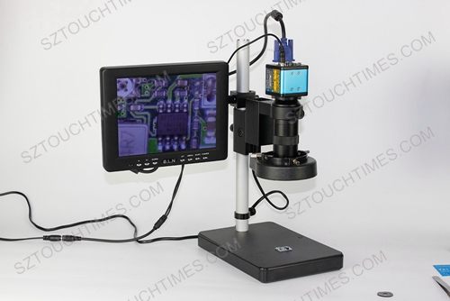 10X-100X VGA microscope with 8inch display