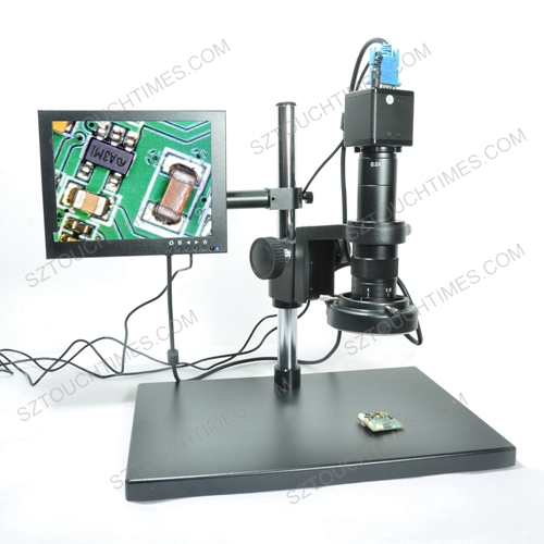 10X-180X VGA microscope with 8inch display