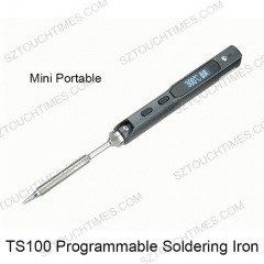 Hot Selling 1 Set Mini Portable 65W Programmable TS100 Electric Soldering Iron Digital LCD Free Shipping