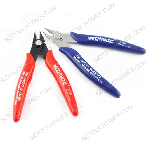 MECHANIC Micro Shears TS-190 5" Curved Electric Cutting Pliers Cutter Phone Repair