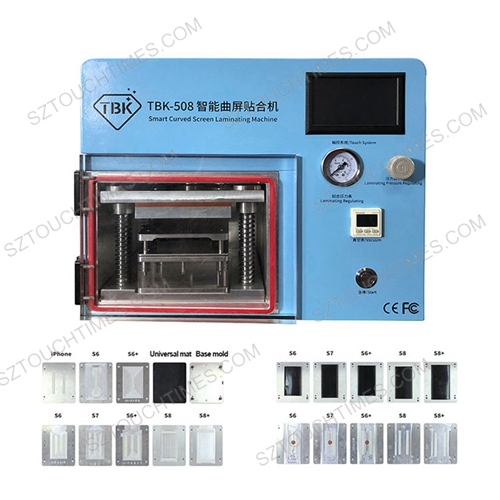 New Model TBK 508 5 in 1 Curved Screen LCD OCA Vacuum Laminating Machine For Flat & Edge Screen LCD Repair