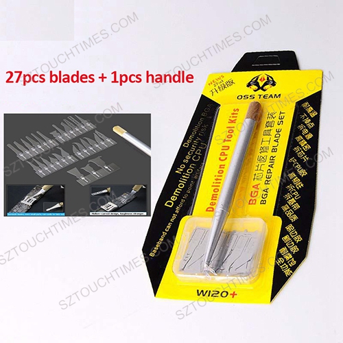 27 in 1 Multi-function pry Knifes BGA Mobile Phone Remove Glue Spade Blade Disassemble NAND IC CHIP IC knife tool